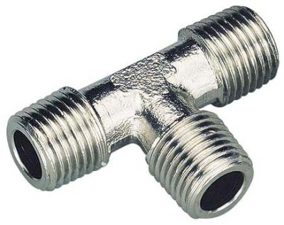 F-Tk-MSv - T-Stück - Aussengewinde, konisch