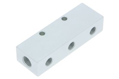 F-VT1-AL-natur - Verteilerblock 1/4 - 1/8