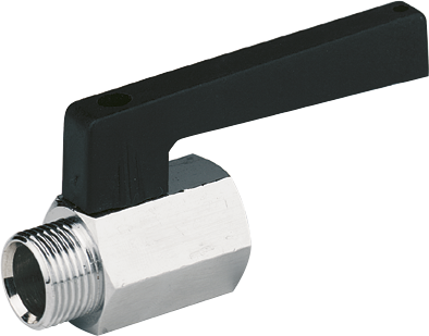 K-MI-141-MSv - 2-2 Wege Mini-Kugelhahn IA Hebel