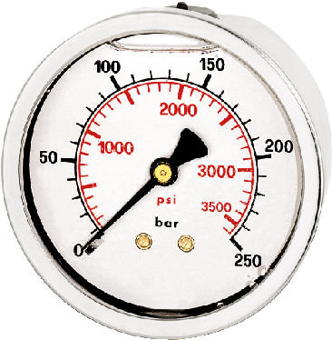 M-GH-63-VA - Rohrfedermanometer - Glyzerin