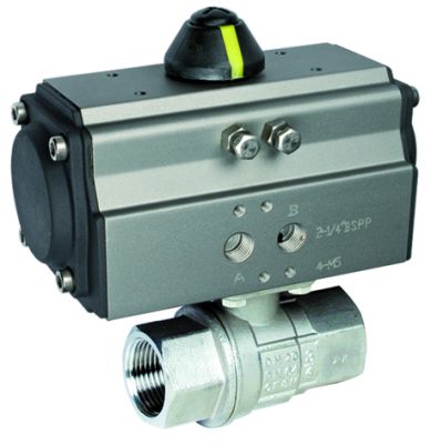 K-PNK-D860-VA - 2-2-Wege-Pneuma-Kugelhahn, doppeltwirkend