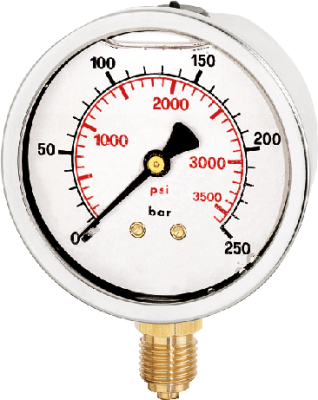 M-GU-63-VA - Rohrfedermanometer - Glyzerin