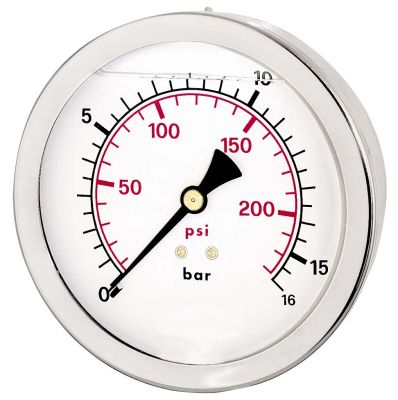 M-GH-100-VA - Rohrfedermanometer - Glyzerin