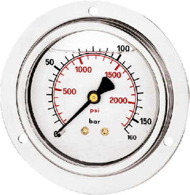 M-FGH-63-VA - Rohrfedermanometer - Glyzerin