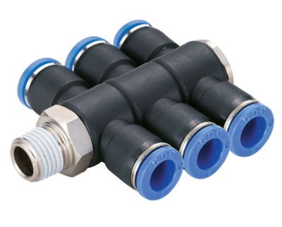 B-TVTEdk3-KU - T-Verteiler-Einschraubverschraubung