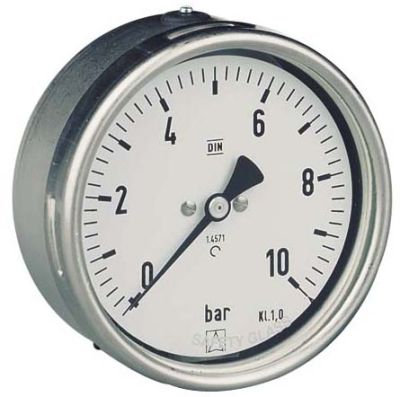 M-CH-100-V4A - Rohrfedermanometer - Chemie